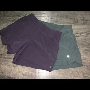 Off brand lulu lemon shorts two pack